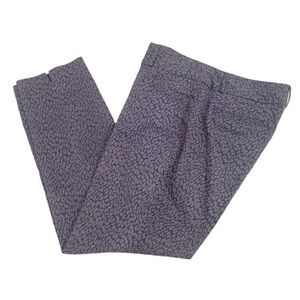 Banana Republic gray tonal animal print jackson fit stretchy cotton pant size 10